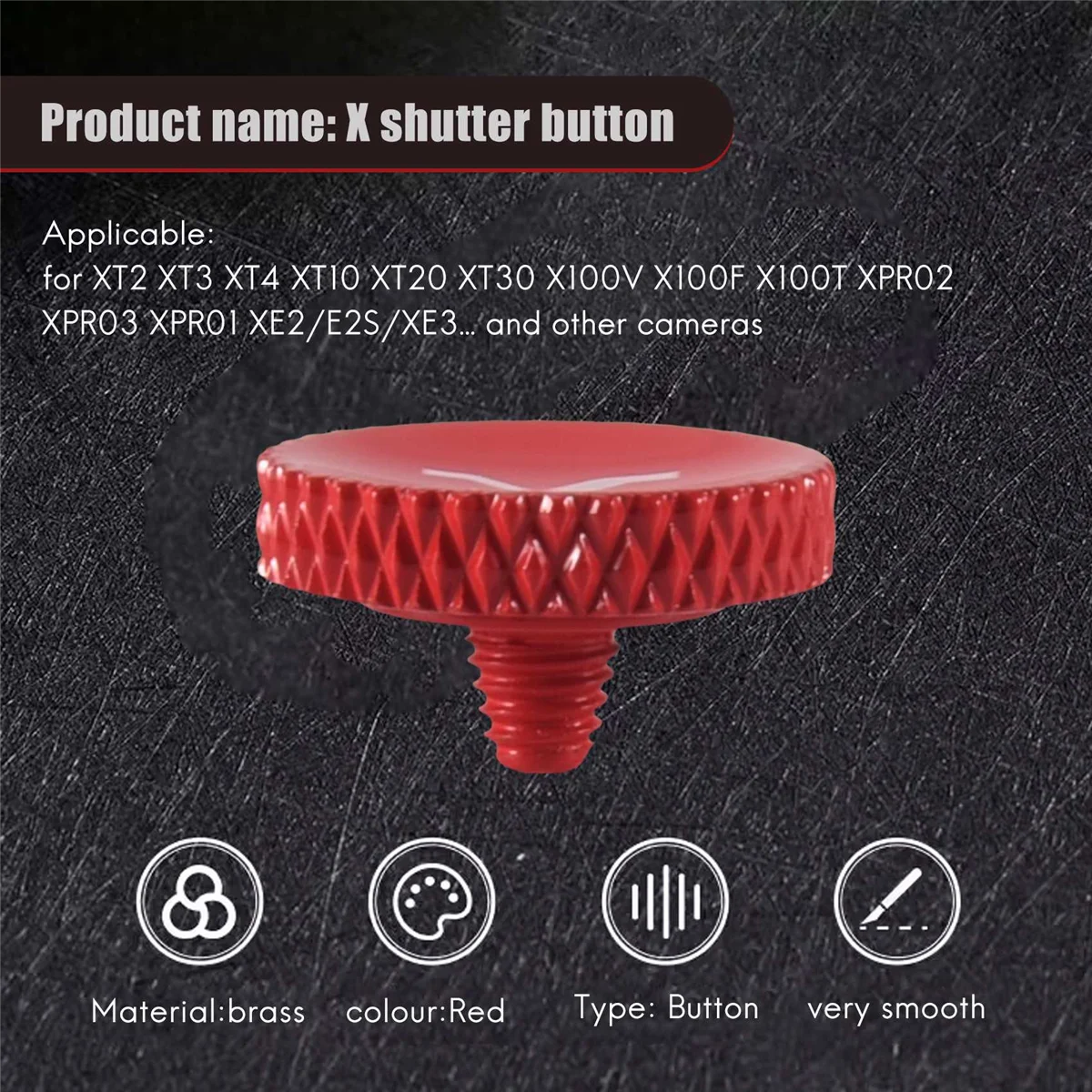 RISEN подходит для Fujifilm X100V X100F X100S X30 X10 XT30 XT20 XT10 XT4 XT3 XT2 XE3 XE2, аксессуары для кнопки затвора камеры A