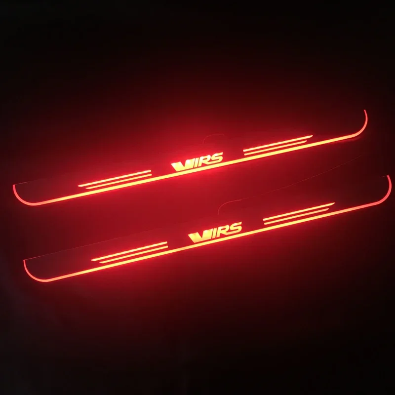 LED Car Door Sill Pedal Light For Skoda Octavia VRS 2012 2013 2014 2015 - 2019 Pathway Welcome Scuff Light Door Moving Lamps