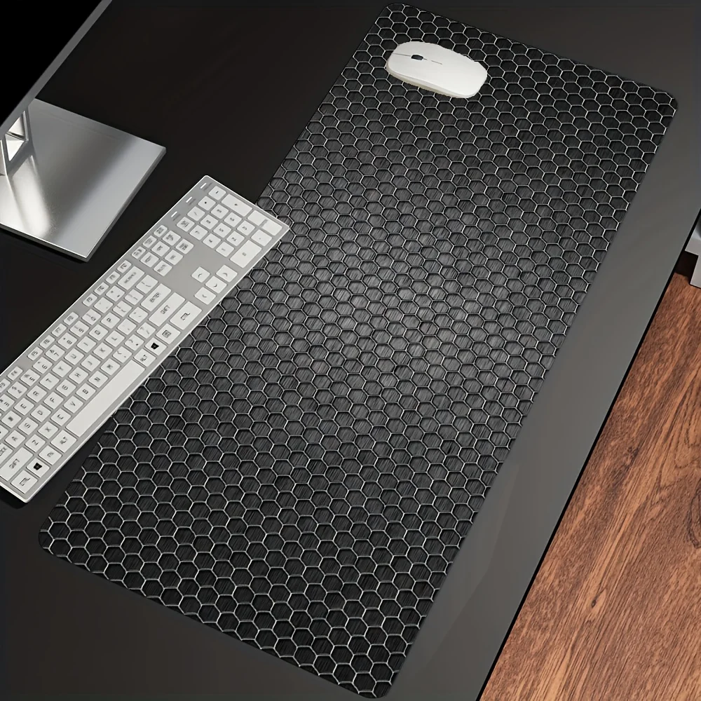 

Honeycomb-shaped designed mouse pad, anti-slip base, thickened rubber, oversized computer desk pad, high-definition printing