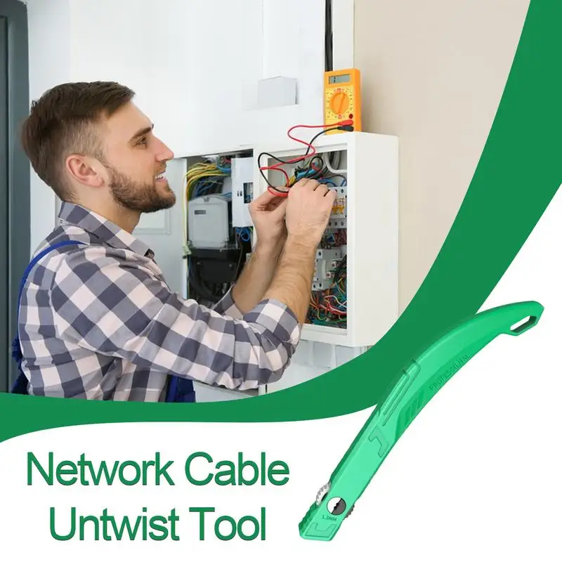 Strumento per sbloccare cavi Cavo di rete Separatori di cavi intrecciati Strumenti Ethernet Cavi o fili per pettine per raddrizzatore di cavi da 1,3 mm