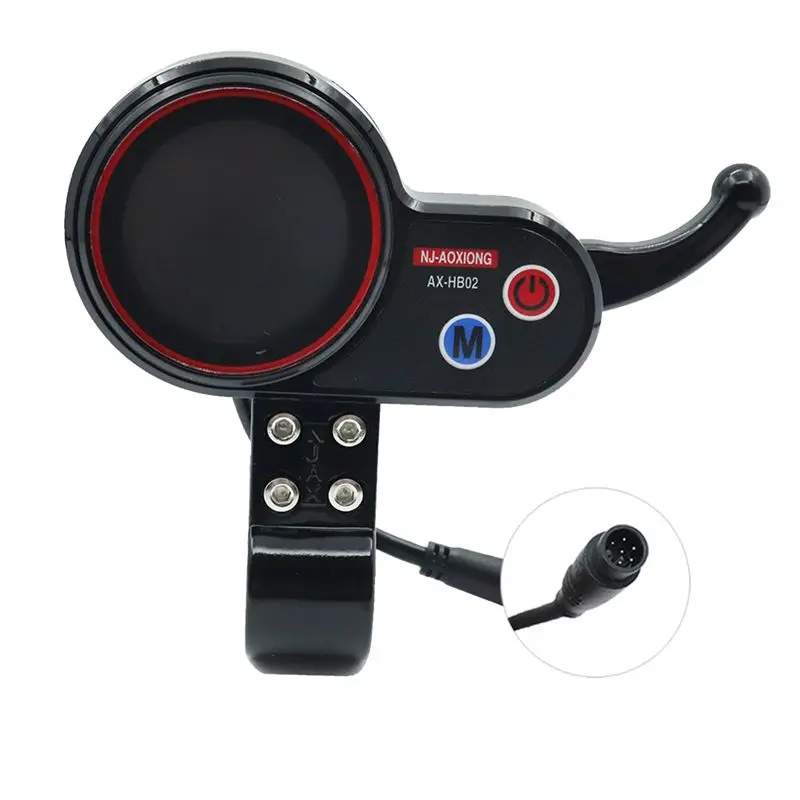 -AOXIONG AX-HB02 Electric Scooter Dashboard Meter 36V 48V Adjustable 6PIN for Electric Scooter-DT30