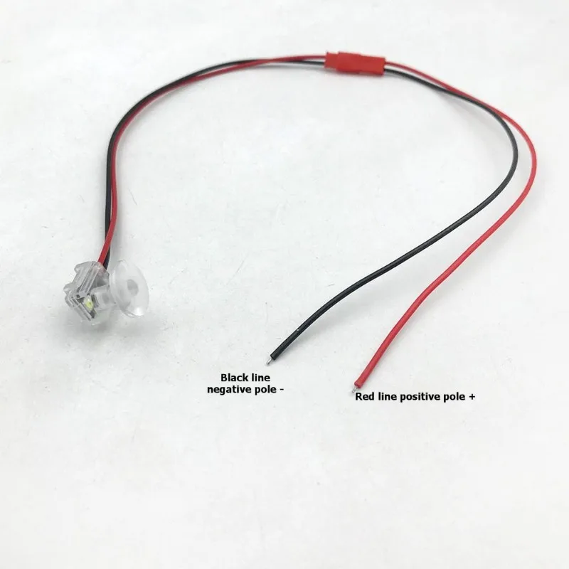 A21E-4Pcs LED Ambient Light Transparent Lamp Body Circular Car Inner Bowl Light Door Handle Lights Handrail Lights