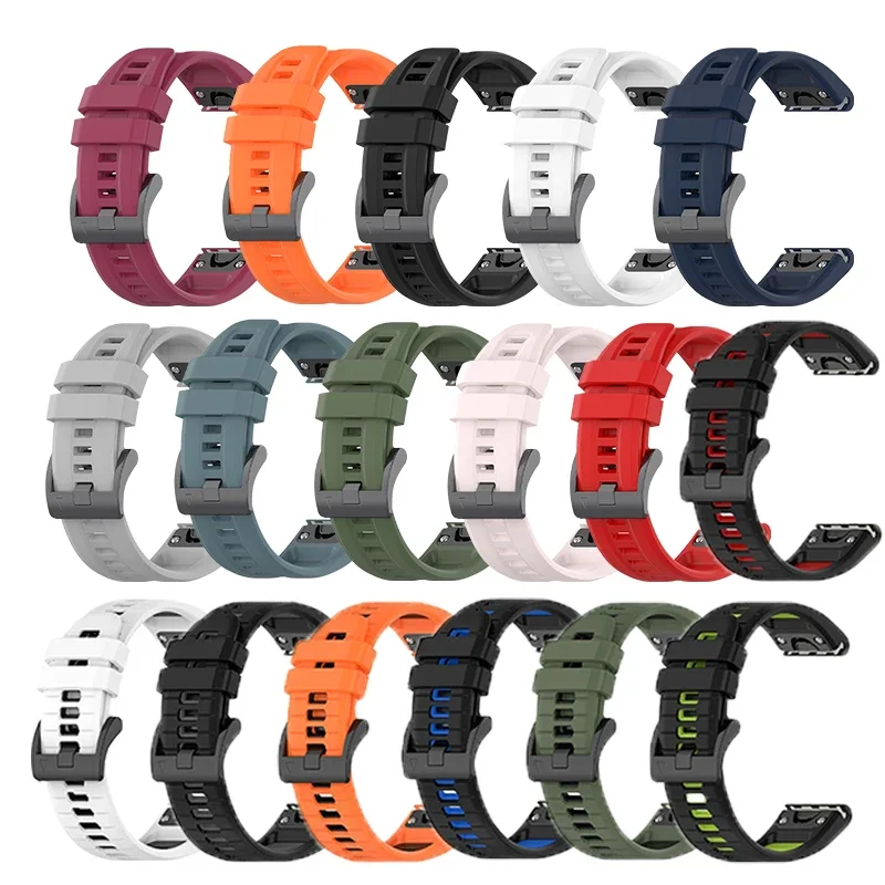 22mm 26mm QuickFit Strap for Fenix 8 51MM 47MM Band For Garmin Fenix E 7 7X Enduro 3 2 6S 6 6X Epix Pro Band Silicone Strap image 6