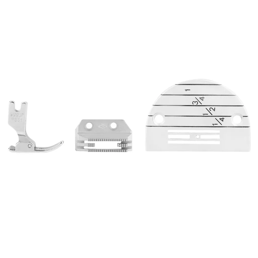 3PCS Iron Industrial Sewing Machine Accessories Heavy Duty Easy Disassembly Presser Foot Kit Precise Stitching
