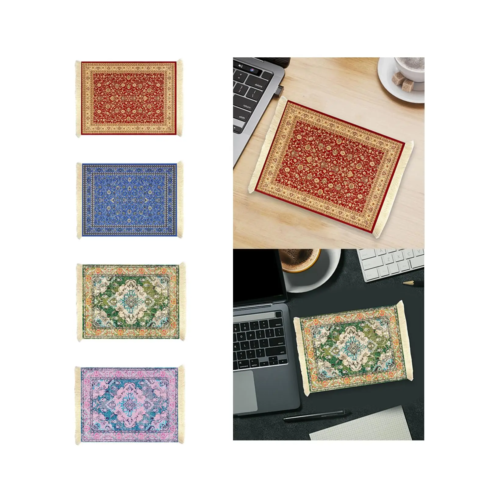 Mouse Pad with Anti Slip Rubber Base Persian Style Ergonomic Mousepad Carpet Mouse Mat for Office Home Laptop Computer Travel image 4