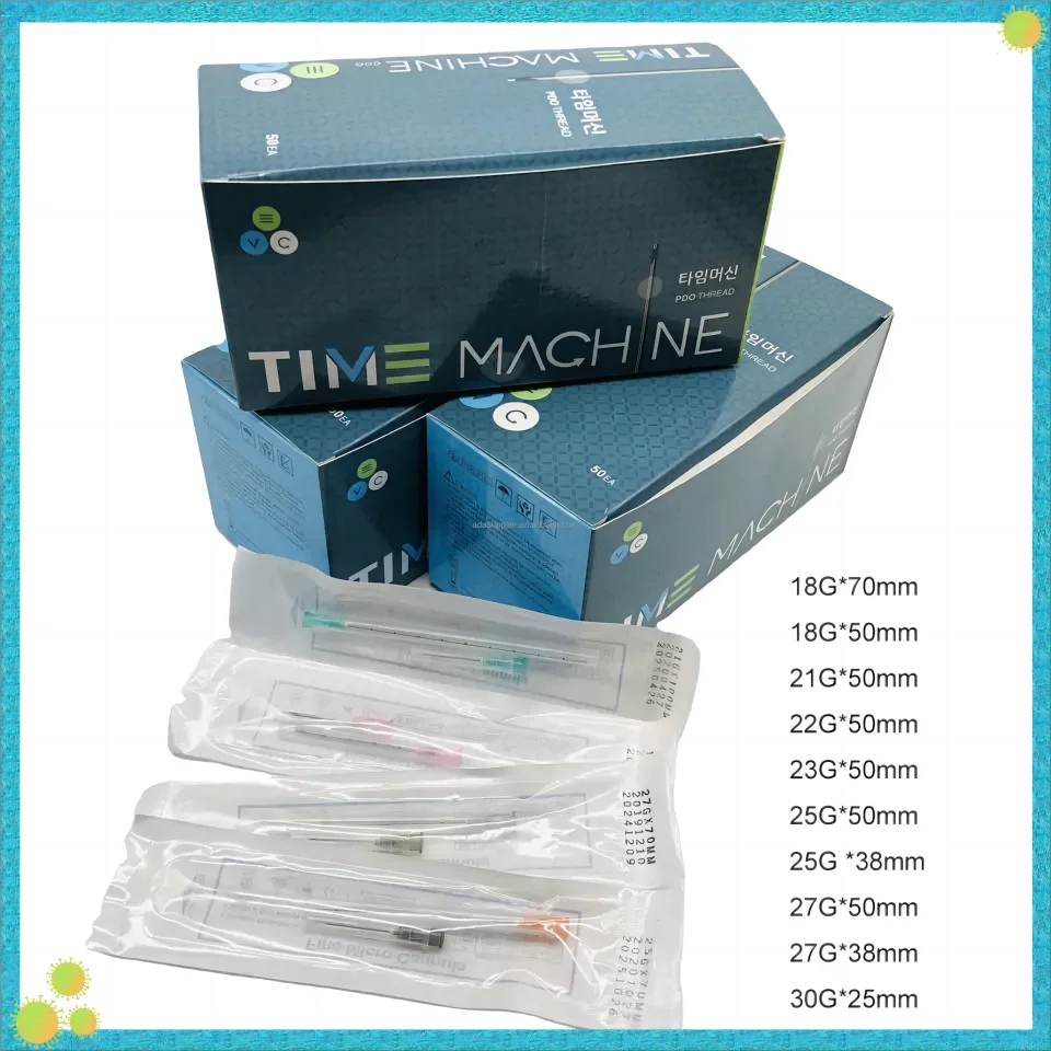 

A Box 50pcs Medical Sterile microcannula 25g 50mm 70mm Blunt Tip Micro Cannula Needle for Injectable Hyaluronic Acid Fillers