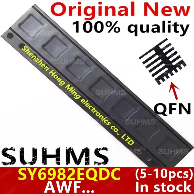 (5 piezas) 100% nuevo SY6982EQDC SY6982E SY6982 (AWFGZG AWFCBE AWF4RF AWF...) Conjunto de chips de QFN-16