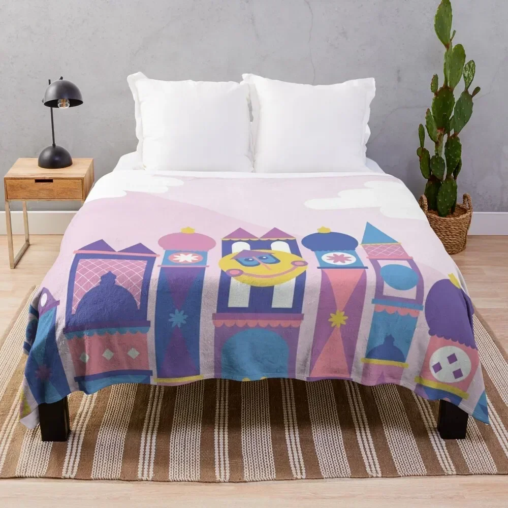 

It's a small world after all Throw Blanket Multi Purpose Soft Warm Blanket for Home Travel