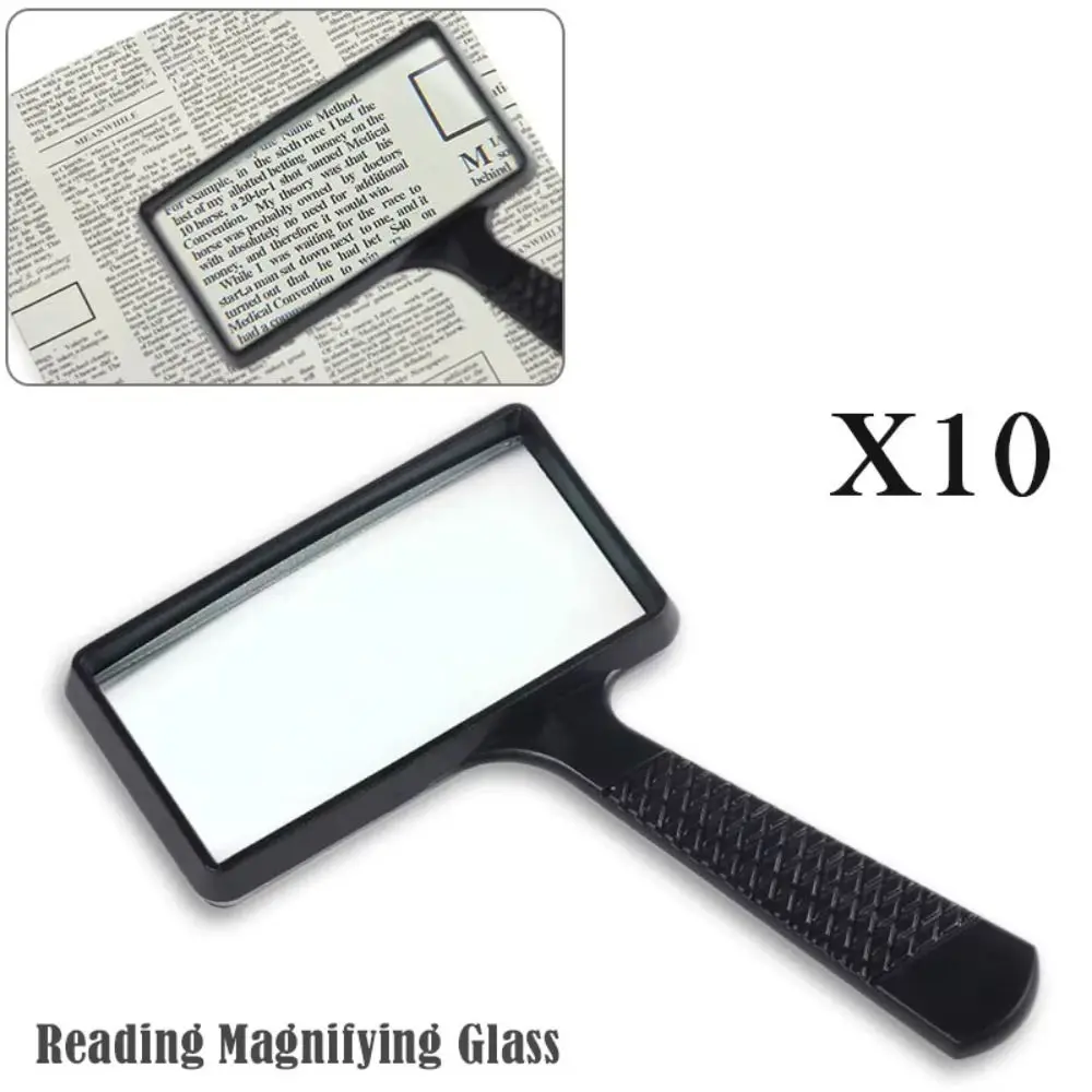 Handheld Loupe Magnifier Compact High Definition Magnifying Glass Portable Convenient 10X Magnifying Glass Identifying Jewelry