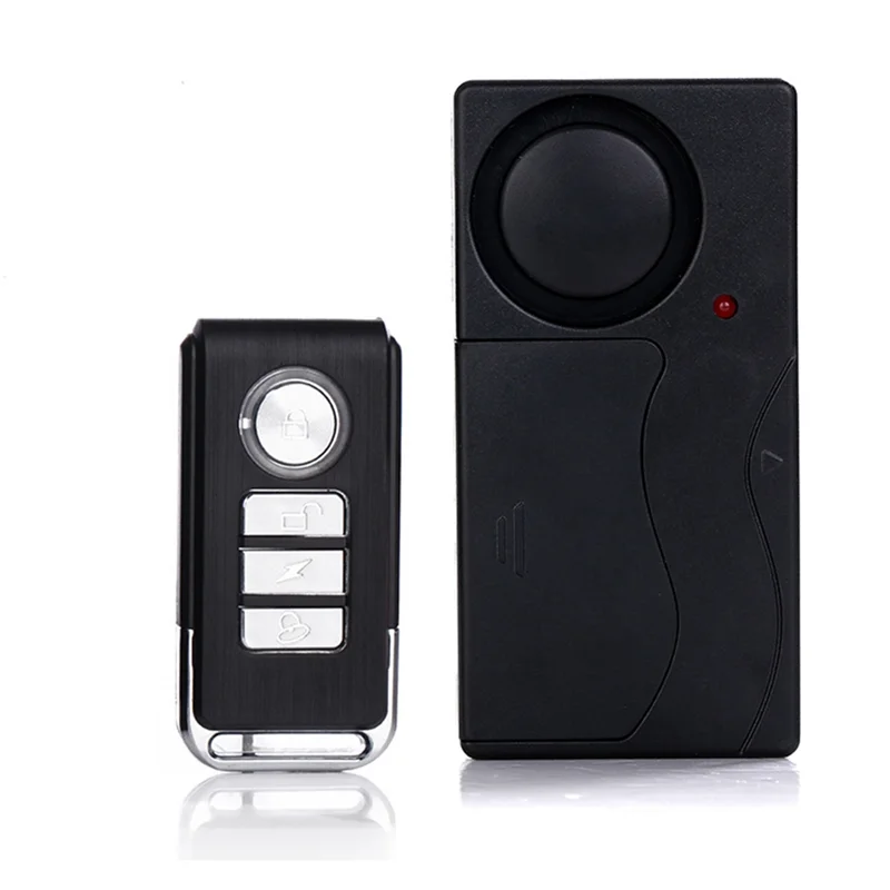 Remote Control Vibration Alarm Wireless Vibration Alarm Set Adjustable Sensitivity Loud Alarm For Electric Vehicle Battery