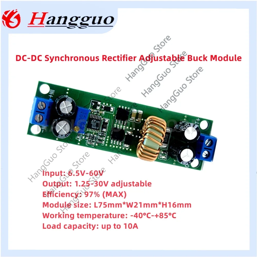 DC-DC 10A Adjustable 60V 48V 36V 24V 6.5V to 30V 24V 12V 3V Car charger regulator buck converter Power module