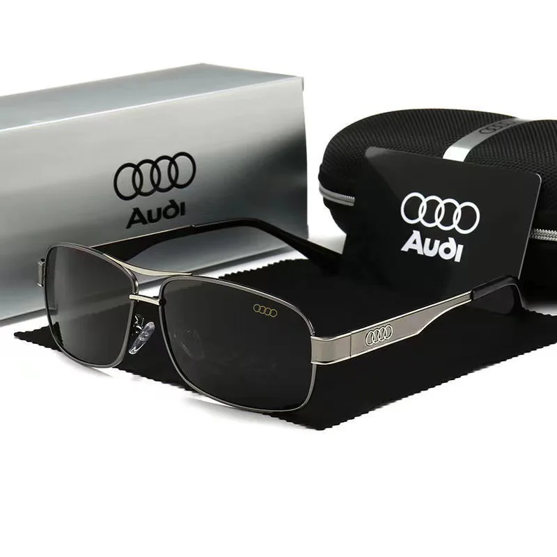 Audi High end luxury men driving polarized sunglasses, brand luxury design anti glare for A4 A3 A5 A6 A1 A7 A8 Q2 Q3 Q5 Q7 Q8 TT