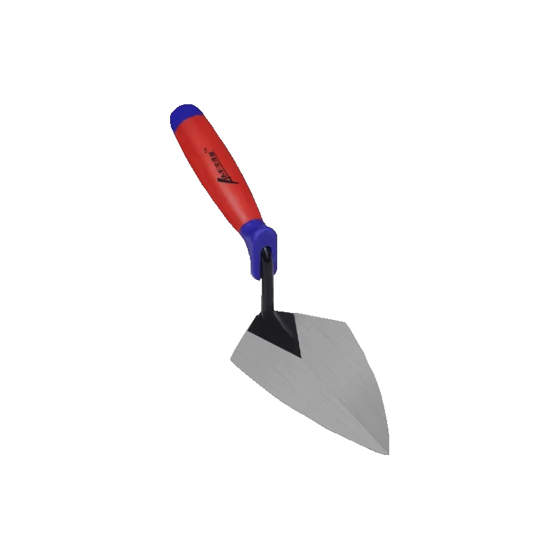 Carbon Steel Masonry Margin Trowel Pointing Trowel Putty Knife for Brick Laying with TPR Rubber Handle