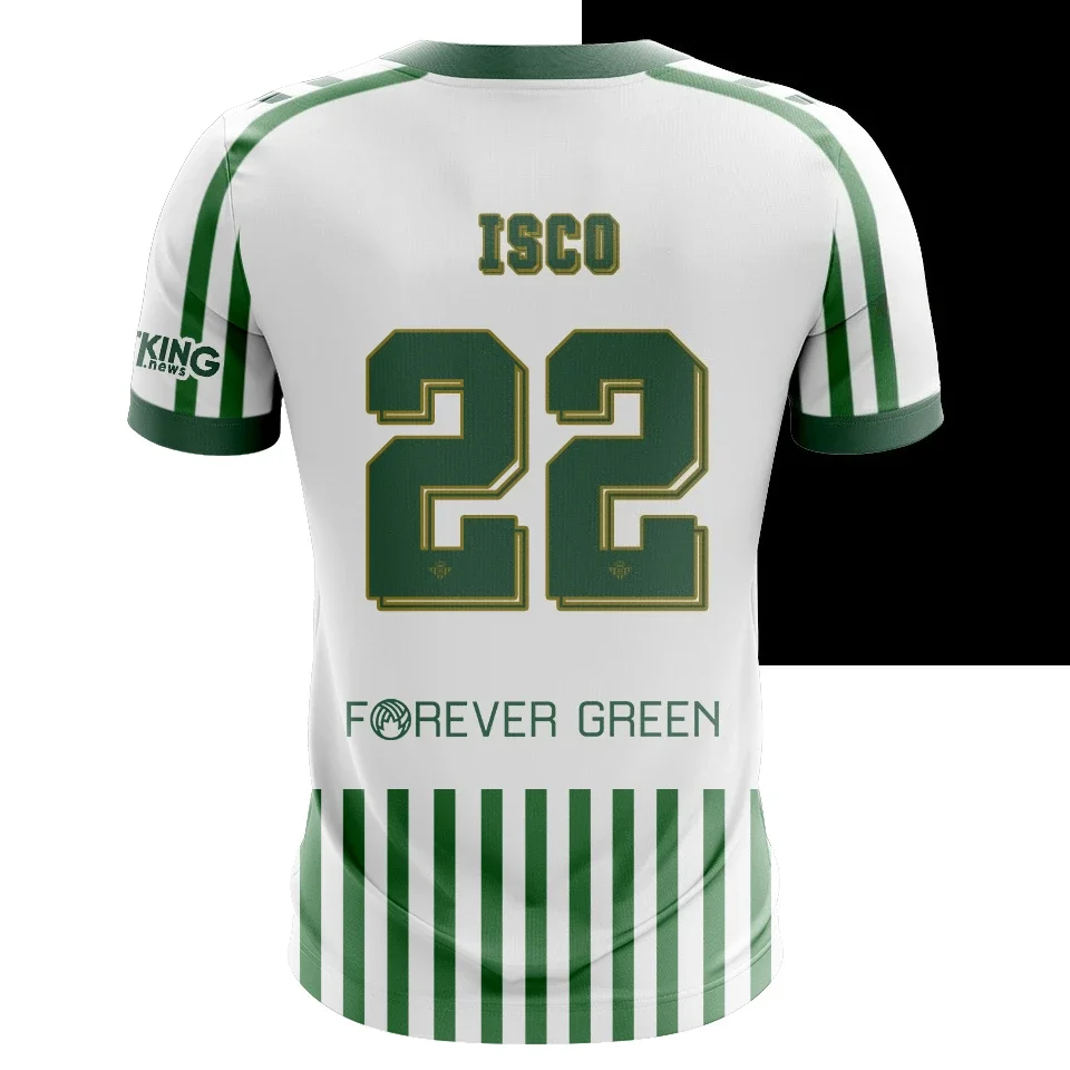 2025 Nueva camiseta de fútbol Betis Chelsea impresa en 3D más vendida para hombres y mujeres, camiseta de secado rápido, camiseta transpirable.