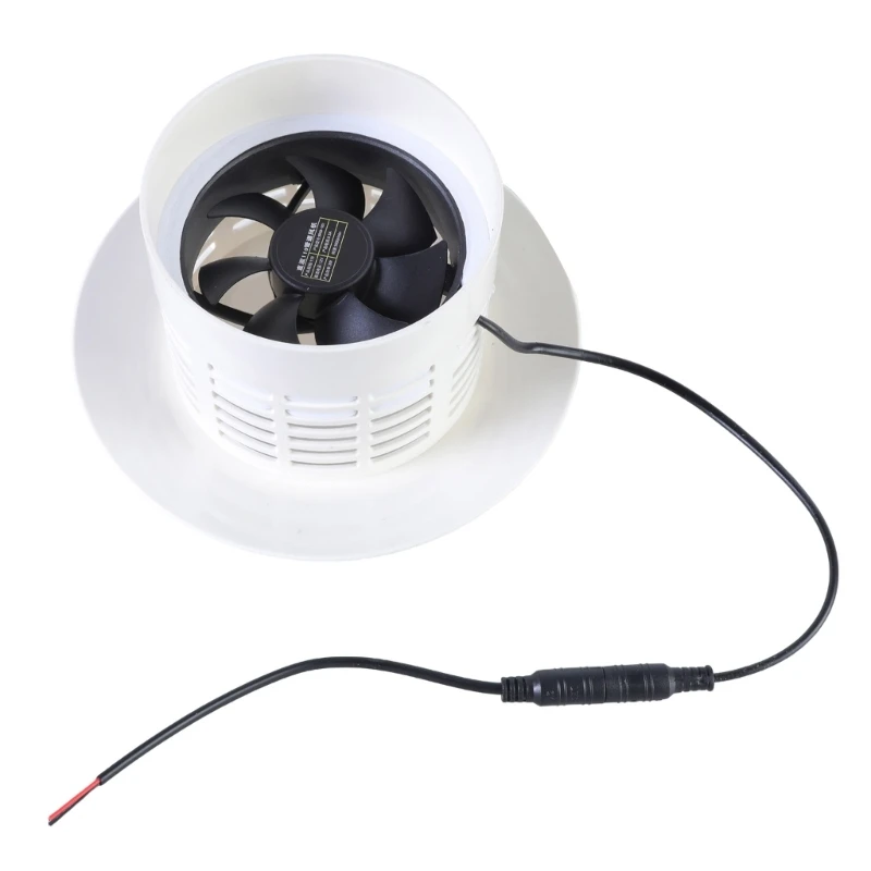 

12V 3W Powerful Airflows Bathroom High Speed Air Vent Extractor Fan for Quick Moisture & Odor Extraction Steam Reduction