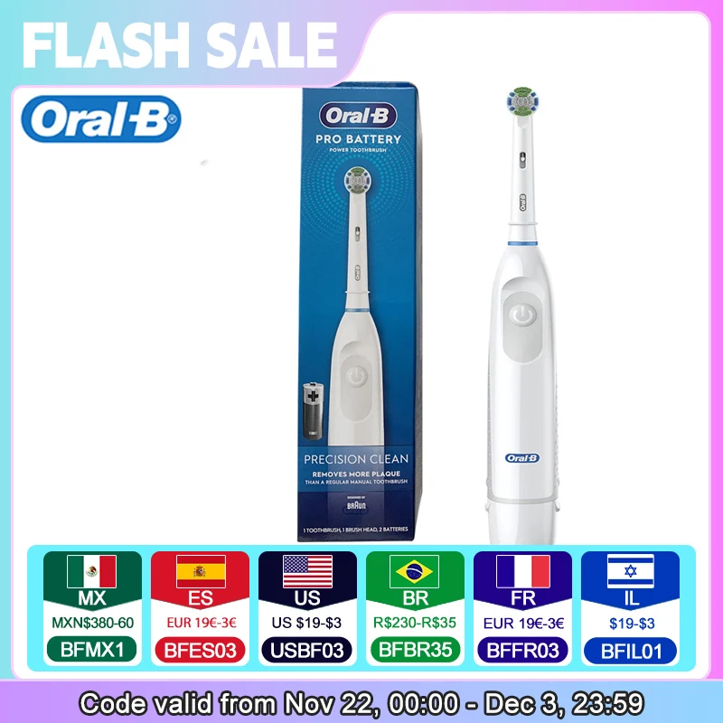 Oral B DB5010 Electric Toothbrush Powered by Battery DB 4010 New Version 2AA Battery Power Toothbrush