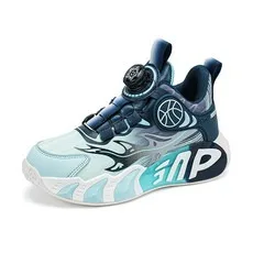 

Children's Basketball Shoes Boys Running Shoes Spring Autumn New Style Rotation Button Design Breathable kids sneakers