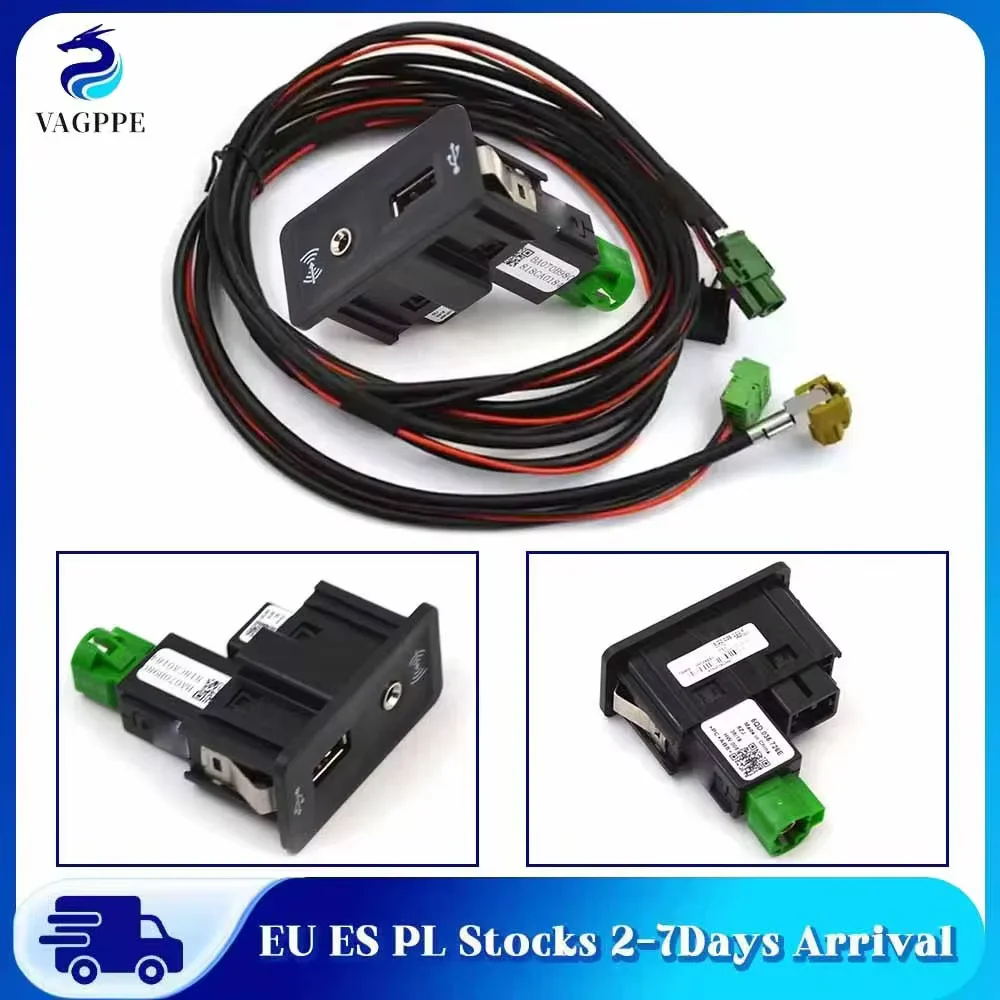 Przełącznik Carplay AUX USB do samochodu Golf 7 MK7 Passat B8 5G0 035 222 E 5Q0 035 726 E Akcesoria samochodowe — 2