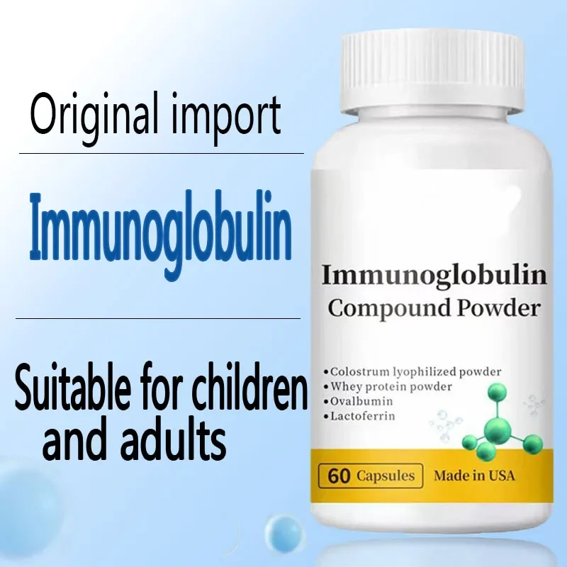 Bovine colostrum immunoglobulin capsules enhance immunity regulate intestinal microbiota balance promote growth development