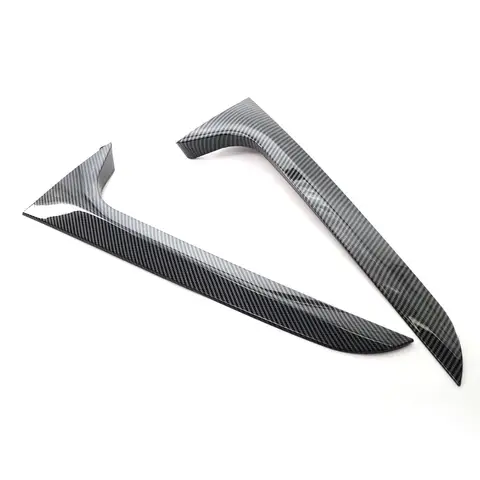 1 Pair ABS Spoilers Canards Splitter Car Rear Window Side Spoiler Canard Splitter for Audi A6 C7 Allroad TDI Quattro 2012-2018 12 best sales audi a6 c7 - №6