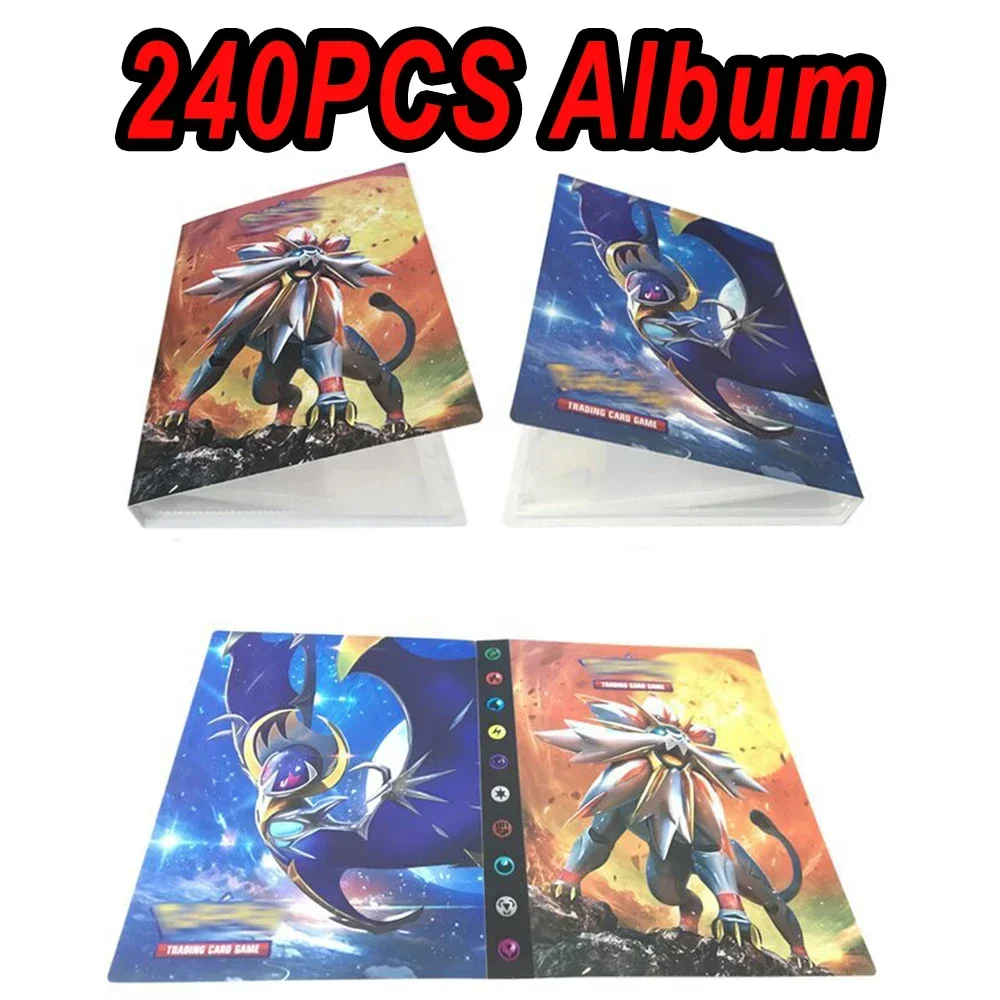 240Pcs Album Pokemon Cards Album Book Cartoon Anime Charizard Game Card VMAX GX EX Holder Collection Folder Kid Cool Toy Gift