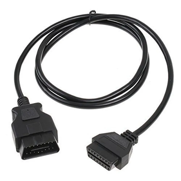 

Автомобильный удлинительный кабель OBD2, 16-контактный адаптер для подключения «папа-мама», кабель Obd2, 1,5 м, 16-жильный