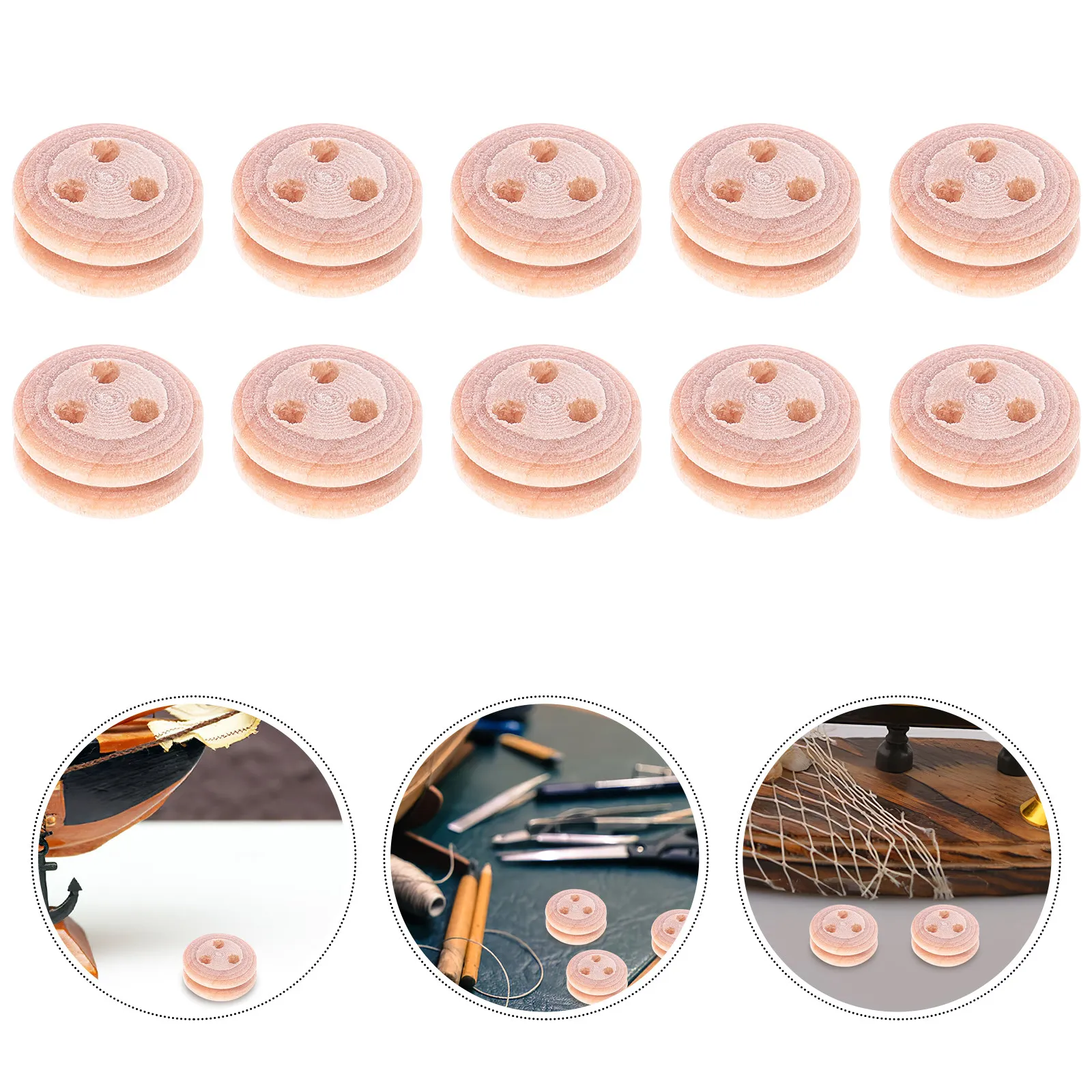 

20 шт. деревянных деталей для корабельных колес, маленькие шкивы 8 мм, материалы для рукоделия, развивающие товары для детей, для создания кораблей