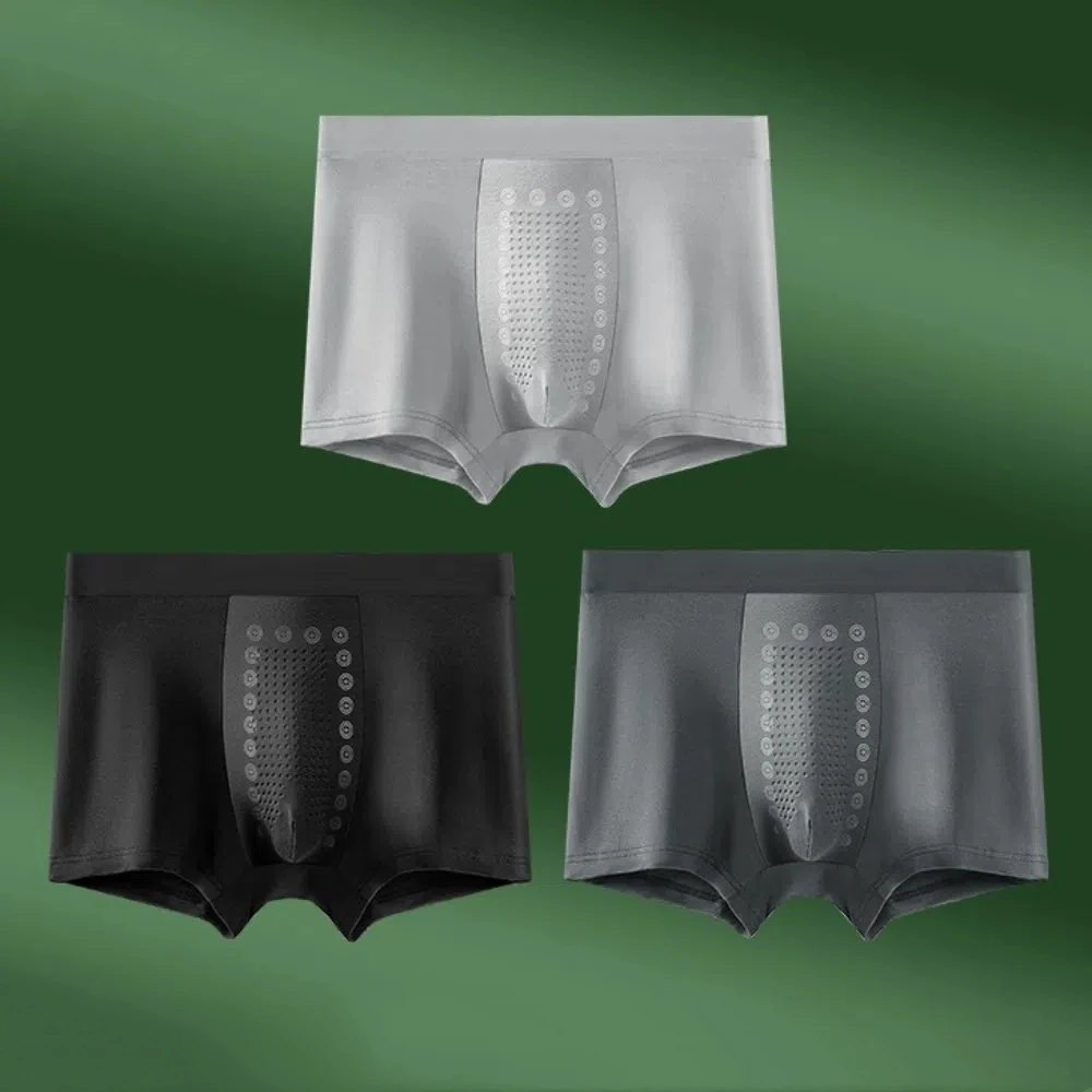 

3Pcs Fashion Modal Men Boxers Panties Breathable Seamless Boxer Shorts Underpants Lingerie Underwear for Men Male