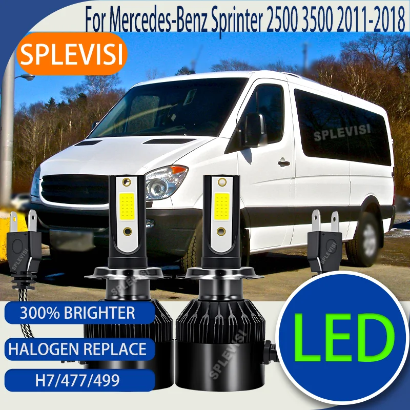 

Reliable Car LED Car Headlight Hi Lo Beam Halogen Replace For Mercedes-Benz Sprinter 2500 3500 2011 2012 2013 2014 2015-2018
