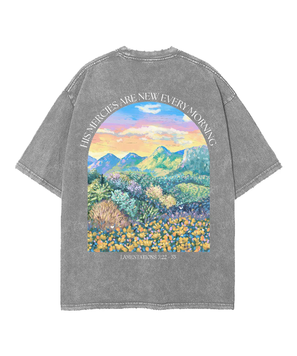 Trendy Art Oil Painting T-shir - Summer Clothing Vintage ulasan dan harga