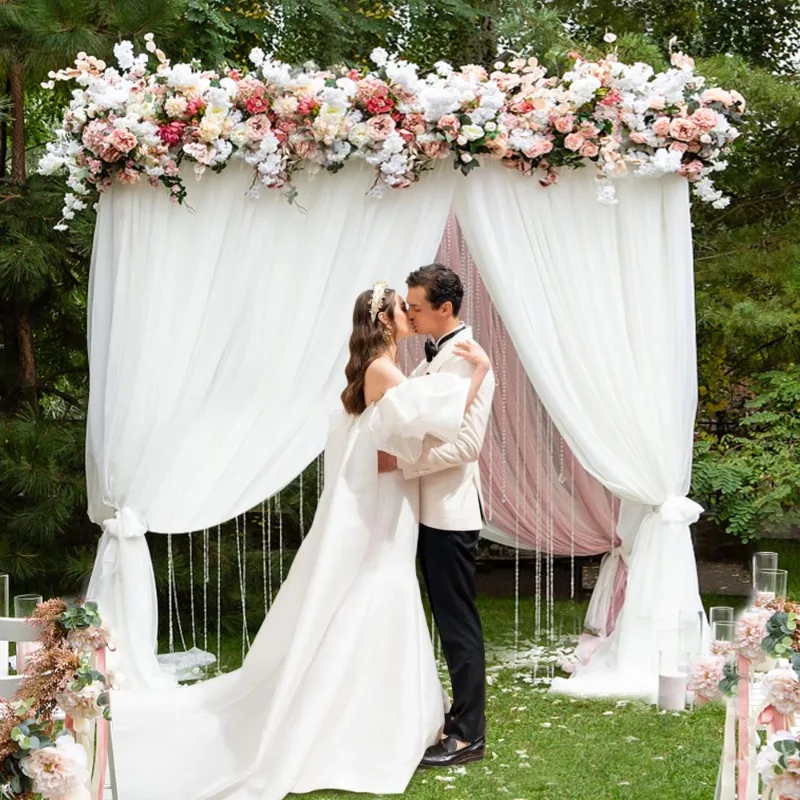 Ceremony Rectangular Balloon Arch Stand Kit Metal Wedding Arch Backdrop Stand For Wedding Birthday Party Anniversary Decoration
