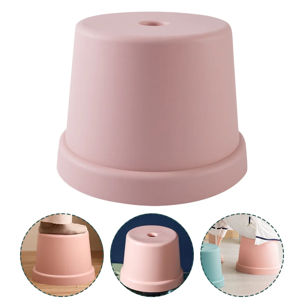 

Children Plastic Stool Lightweight Non-Slip Kids Step Stool For Home Use Stackable Shoe Changing Footstool
