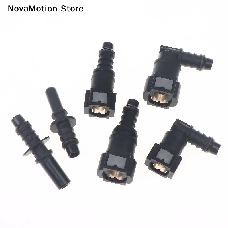 [NM]Car Fuel Line Coupler Hose Quick Connect ID8 7.89 Plastic Nylon Oil Line Pipe Adapter Disconnect Release Hose Connector[NM]