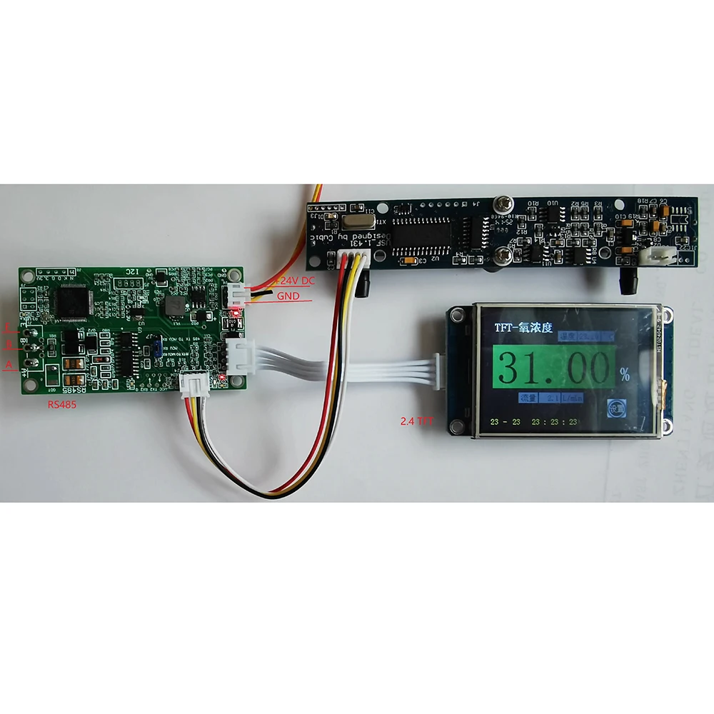 

2.4 Inch TFT Display Board Ultrasonic Oxygen Concentration Sensor Zirconia Sensor with RS485 Connection