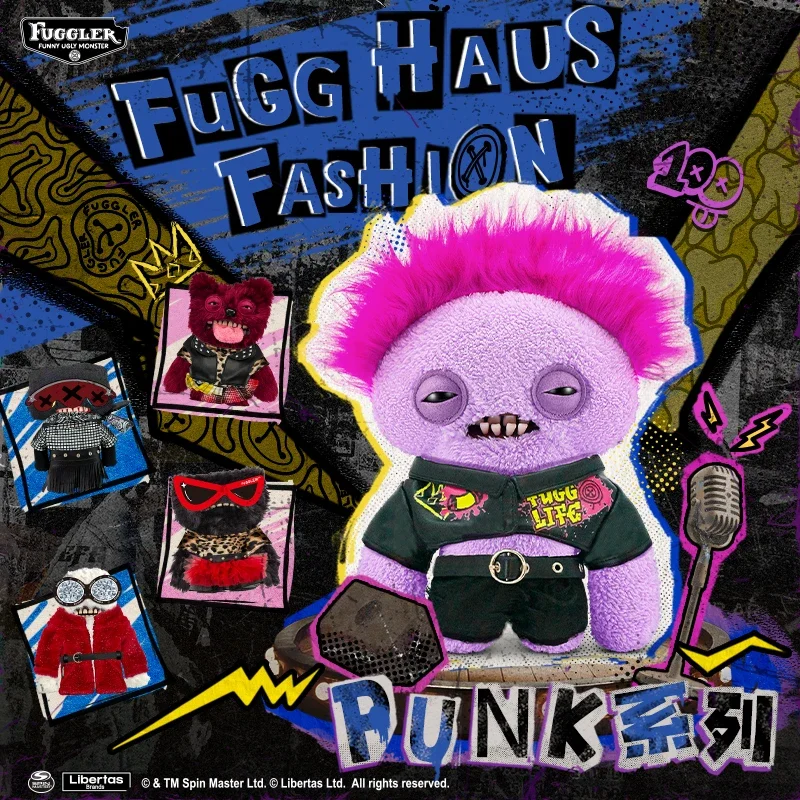 Fuggler Doll Clothes Fugg Haus Fashion Plush Doll Dress Up Y2K PUNK Series Ugly Kawaii Teeth Monster Clothing Set Christmas Gift