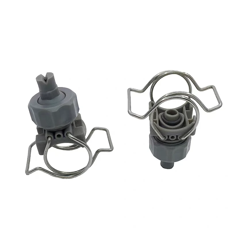 1pcs Plastic Duble Clamp djustable Ball Clip jet  Flat Fan Full Spray Nozzle Water Pipe Clamp Nozzle