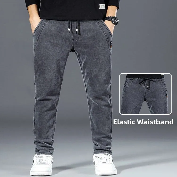 سروال عمل صيفي من قماش الدنيم للرجال ملابس واقية لحام مقاومة للاهتراء مقاس كبير جينز لحماية العمال... #4