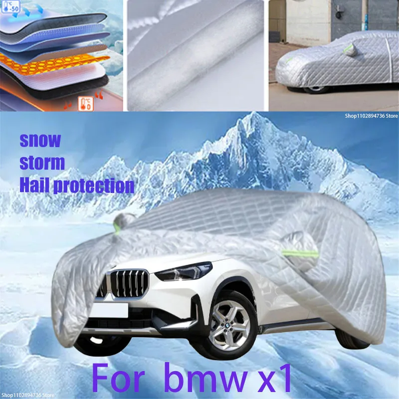 

For BMW x1 Outdoor Cotton Thickened Awning For Car Anti Hail Protection Snow Covers Sunshade Waterproof Dustproof