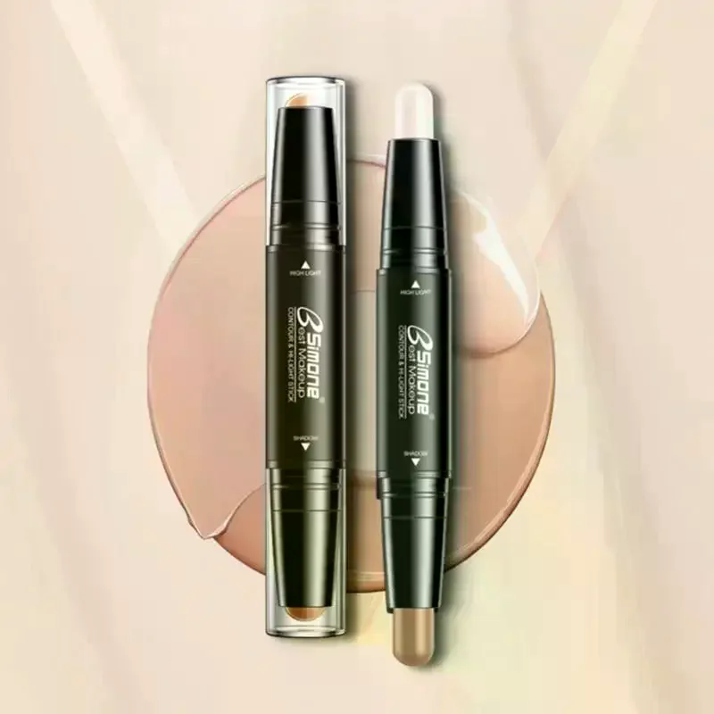 4g Dual-Ended Contour Stick, Facial Foundation, Concealer, Long-Lasting Dark Circles, Correcting Contour Concealer, Makeup