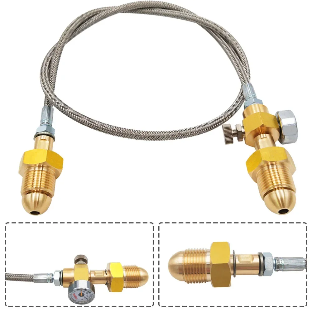 For G 5/8in RH INT Argon Cylinder Connecting Hose G 5/8in Accessories 2000 Psi 90 Cm For Heavy Duty Argon Tanks
