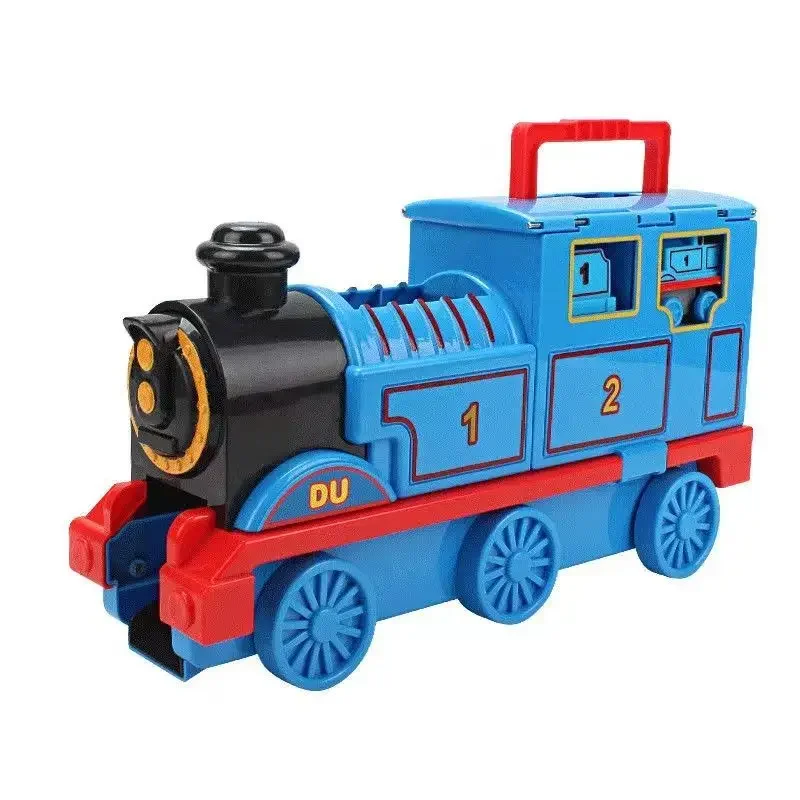 Electric little train track Set Inertial Alloy Musical Slide 2 Boys Kids toy car 3-6 years old puzzle