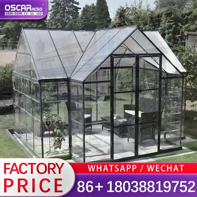 

Modern Design Aluminium Alloy Windows and Doors for Veranda Sunroom with Insulating Glass Roof in Courtyard House Termite Resist