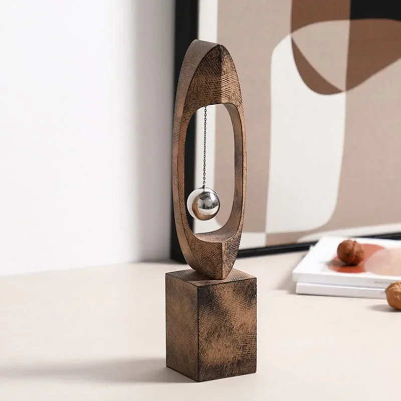 Modern simple and creative swing ball ornament model room hotel living room study bookcase decoration handicraft decoration