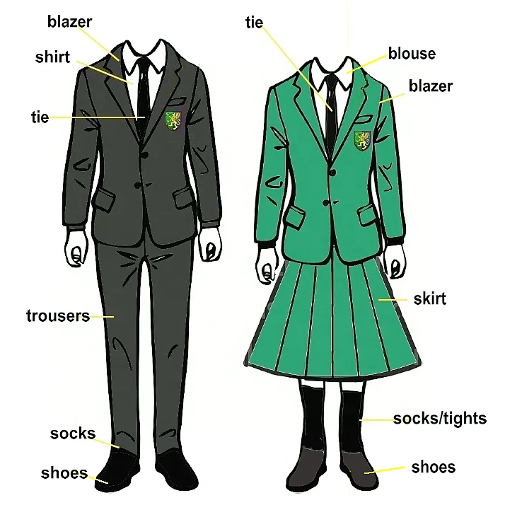 

Design your own beautiful children international school uniform with pictures