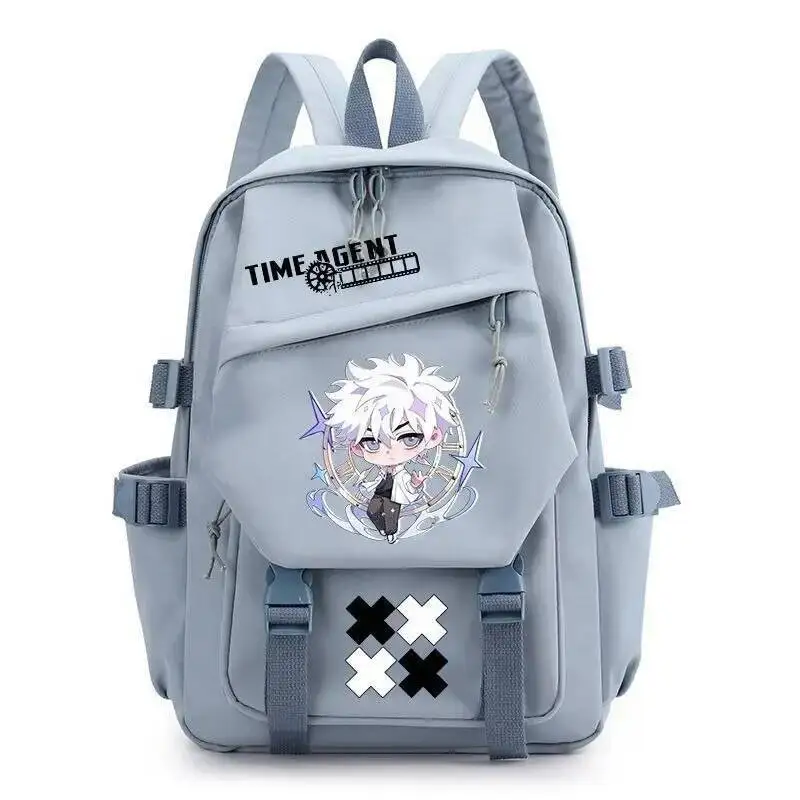 

Anime Game Chibi Black White Pink Green Link Click Student Teens School Bags Large Capacity Mochilas Backpacks