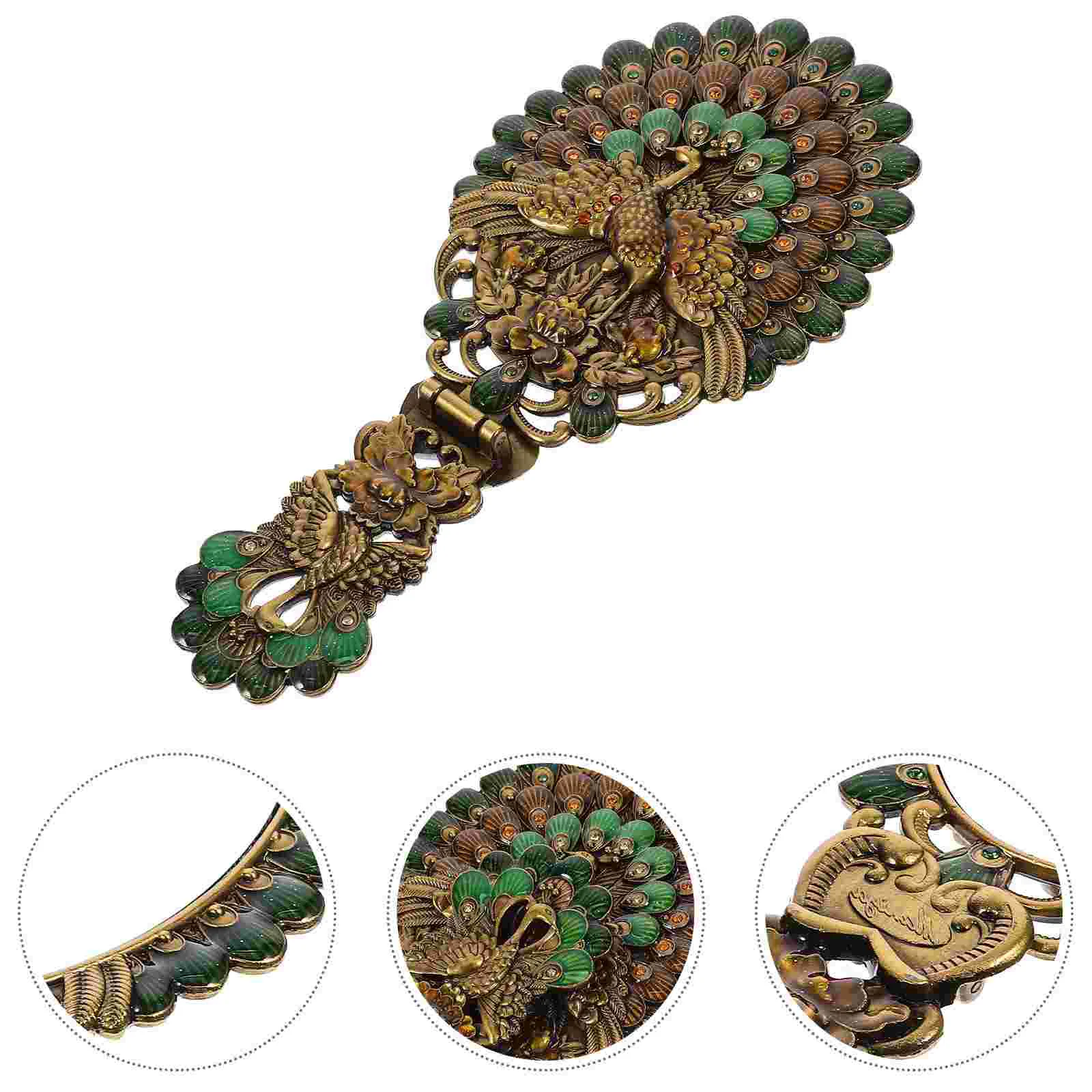 

Компактное зеркало для макияжа, компактное складное переносное дорожное металлическое зеркало из цинкового сплава