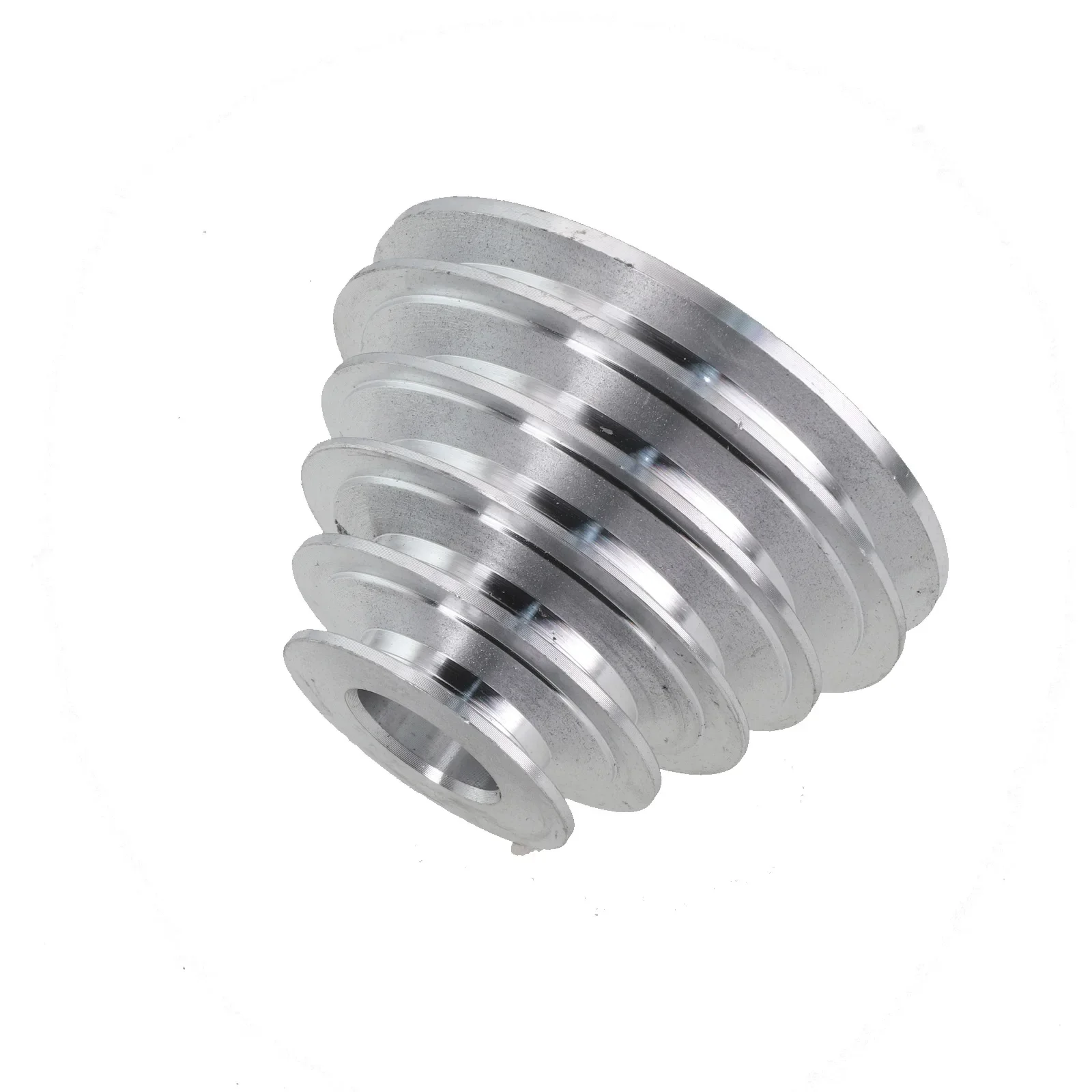 1/2Pcs Pagoda Pulley Wheel Aluminum Transmission Wheel For Benchtop Drill Press For A Type V-shaped Pulley Timing Belts