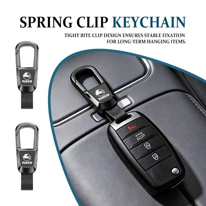 Llavero para coche con mosquetón de resorte, accesorio para exteriores para IVECO S-Way, Artic, Rigid, Daily, Van, Chassis, Cab, e-Daily, Eurocargo