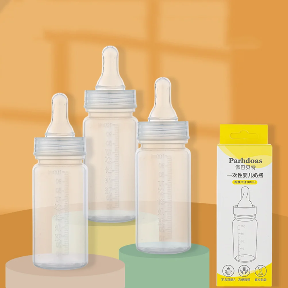 2er-Pack Babyflaschen für Neugeborene, Milchwaage, Kunststoff, transparent, 0–3 Monate, Mutter