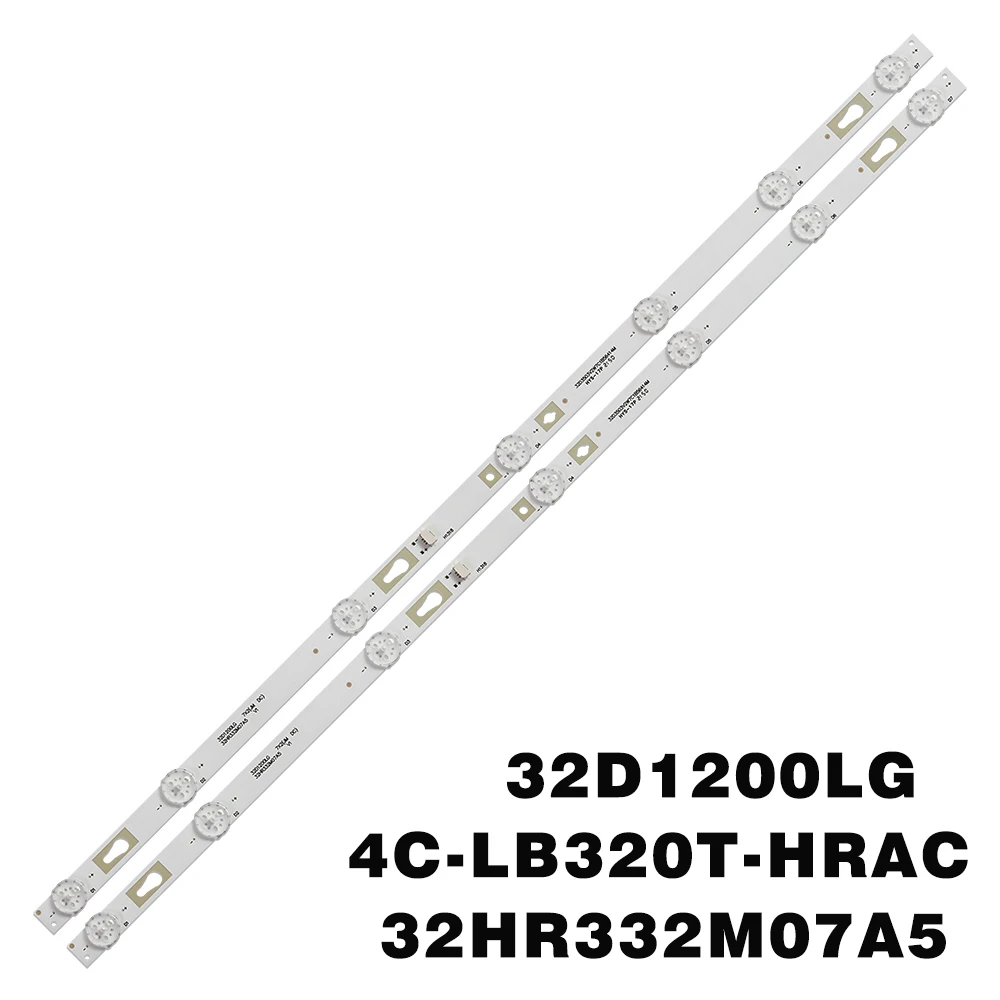 

1set=2pcs LED Backlight Strip 7Lamp For 32HR332M07A5 V1 4C-LB320T-HRAC 32D1200LG SYLED3214